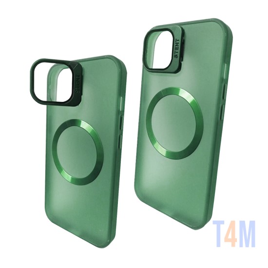 Silicone Fusion Protection Case for Apple iPhone 15 Green